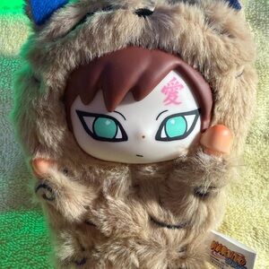 Naruto Cute Plush Toy with Brown Fur and Blue Accents